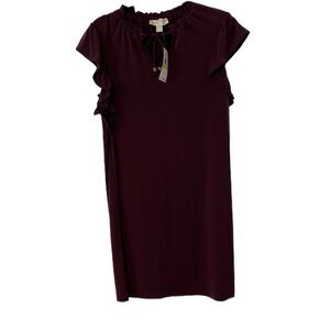 NWT MICHAEL KORS Dress M Ruffle Tie
